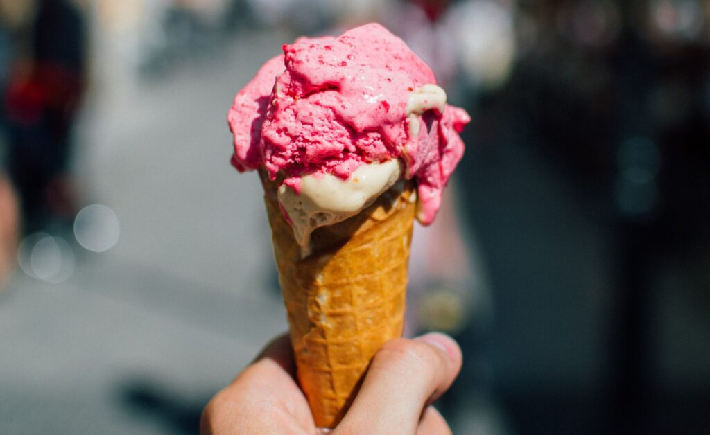 Eis in der Hand